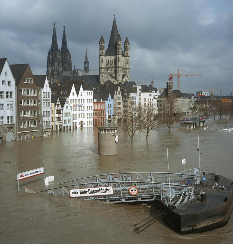 Umweltpolitik Deutschland Georg Schroeter Hochwasserschutz Wasserqualität Köln Rheinufer Hochwasser