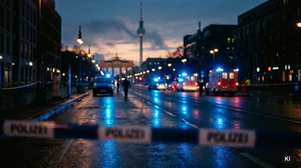 Symbolbild: Polizeieinsatz und Sicherheitslage nach dem CSD-Anschlag in Berlin (KI)